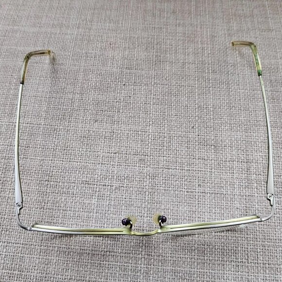 Nine West Vintage Glasses/Eyeglasses Frame Purple/Gold Tone Half Rim Frame - Picture 11 of 12